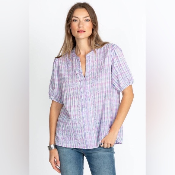 NWT Johnny Was Malo Puff Sleeve Blouse - Picture 3 of 10